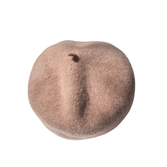 Beige Wool Beret - Picture 3 of 3